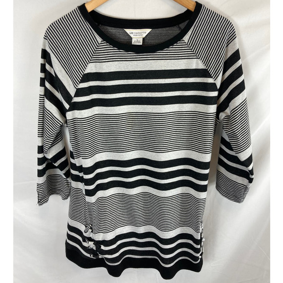 Liz Claiborne Sweaters - Liz Claiborne Weekend Stripe Pullover Top Size Large